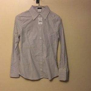 J Crew Classic Stripe Button Down Shirt Xsmall